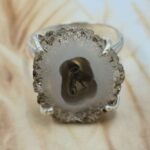 Solar Moss Stalactite Size US 8 925 Sterling Silver Ring (RS68-93)