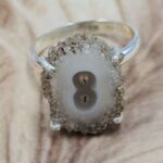 Solar Moss Stalactite Size US 6 925 Sterling Silver Ring (RS68-85)