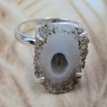 Solar Moss Stalactite Size US 6 925 Sterling Silver Ring (RS68-84)