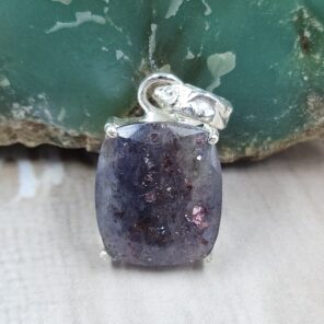 Iolite Sunstone 925 Sterling Silver Pendant (RS68-68)