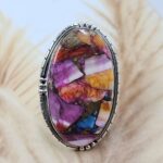 Pink Dahlia Turquoise Size US 9 Sterling Silver Ring (RS25-245)