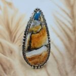 Spiny Oyster Turquoise Size US 6 Sterling Silver Ring (RS25-256)