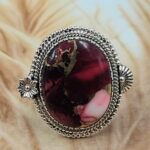Red Rose Dahlia Size US 8 Sterling Silver Ring (REXT119-202)