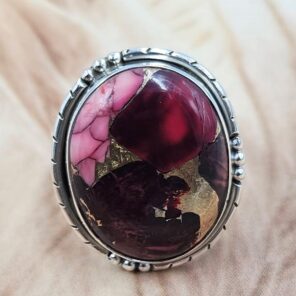 Red Rose Dahlia Size US 8 Sterling Silver Ring (REXT119-204)