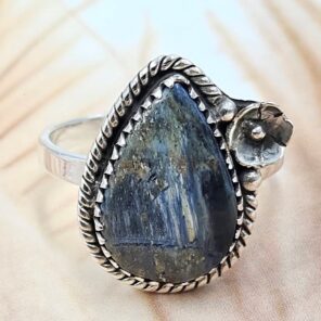 Pietersite Size US 9 Sterling Silver Ring (REXT108-178)