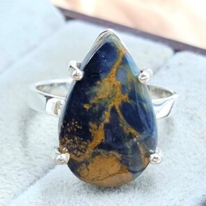 Pietersite Size US 8 Sterling Silver Ring (REXT108-159)