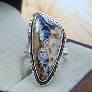 Pietersite Size US 7 Sterling Silver Ring (REXT108-135)