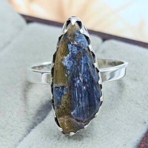 Pietersite Size US 8 Sterling Silver Ring (REXT108-158)