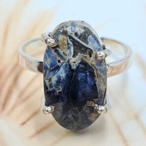 Pietersite Size US 10 Sterling Silver Ring (REXT108-187)