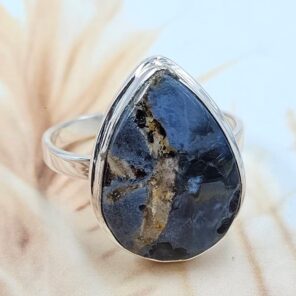 Pietersite Size US 10 Sterling Silver Ring (REXT108-189)