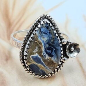 Pietersite Size US 8 Sterling Silver Ring (REXT108-156)