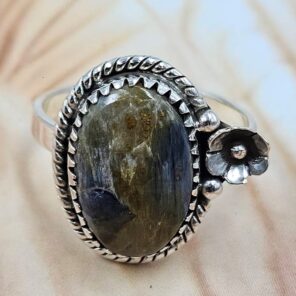 Pietersite Size US 8 Sterling Silver Ring (REXT108-162)