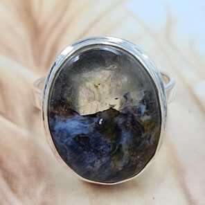 Pietersite Size US 7 Sterling Silver Ring (REXT108-143)