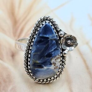 Pietersite Size US 6 Sterling Silver Ring (REXT108-197)