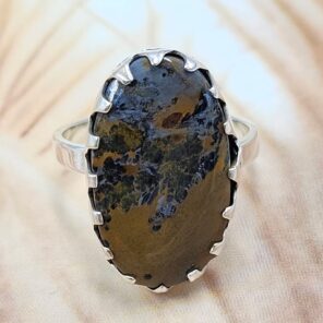 Pietersite Size US 7 Sterling Silver Ring (REXT108-141)