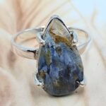 Pietersite Size US 9 Sterling Silver Ring (REXT108-176)