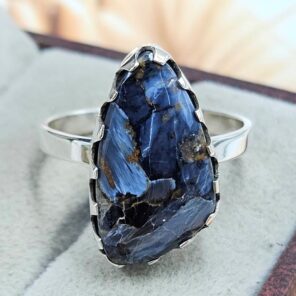 Pietersite Size US 10 Sterling Silver Ring (REXT108-186)