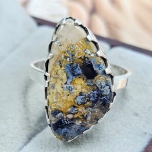 Pietersite Size US 8 Sterling Silver Ring (REXT108-153)