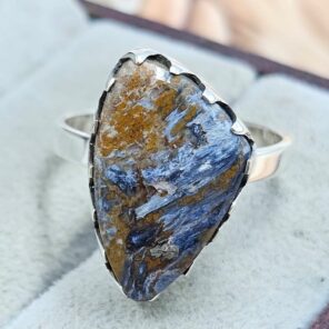Pietersite Size US 8 Sterling Silver Ring (REXT108-152)