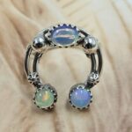 Ethiopian Opal Naja Sterling Silver Ring (REXT127-89)