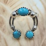 Kingman Turquoise Naja Sterling Silver Ring (REXT127-92)