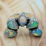 Ethiopian Opal Sterling Silver Ring (REXT62-345)