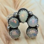 Ethiopian Opal 925 Sterling Silver Ring (REXT62-356)