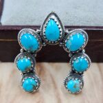 Kingman Turquoise 1.25" Sterling Silver Pendant (RS70-51)