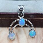 Ethiopian Opal 1.25" Sterling Silver Pendant (RS70-30)