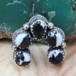 White Buffalo Turquoise 0.75" Sterling Silver Pendant (RS70-53)