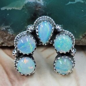 Ethiopian Opal 0.75" Sterling Silver Pendant (RS70-54)