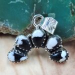 White Buffalo Turquoise 1" Sterling Silver Pendant (RS70-33)