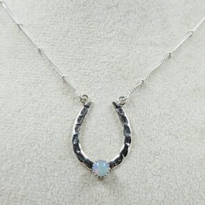 Ethiopian Opal Sterling Silver Necklace (REXT170-6)