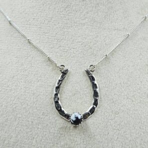 White Buffalo Turquoise Sterling Silver Necklace (REXT170-8)