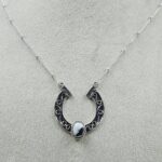 White Buffalo Turquoise Sterling Silver Necklace (REXT170-10)