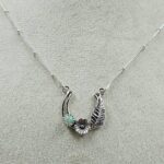 Ethiopian Opal Sterling Silver Necklace (REXT170-15)