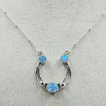 Ethiopian Opal Sterling Silver Necklace (REXT170-18)