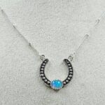 Ethiopian Opal Sterling Silver Necklace (REXT170-26)