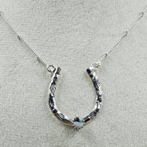 White Buffalo Turquoise Sterling Silver Necklace (REXT170-31)