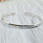 Plain Silver Southwest Bangle Size 6" Adjustable Sterling Silver Bangle (RS88-32)