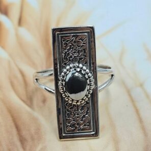 White Buffalo Turquoise 925 Sterling Silver Ring (REXT171-2)