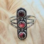 Red Rose Dahlia 925 Sterling Silver Ring (REXT171-6)