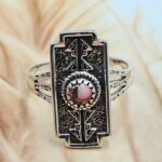 Red Rose Dahlia 925 Sterling Silver Ring (REXT171-13)