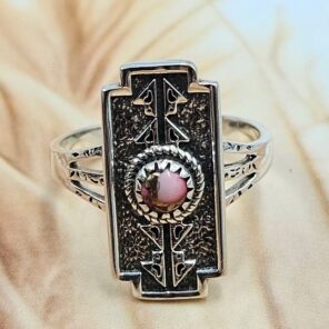 Red Rose Dahlia 925 Sterling Silver Ring (REXT171-13)