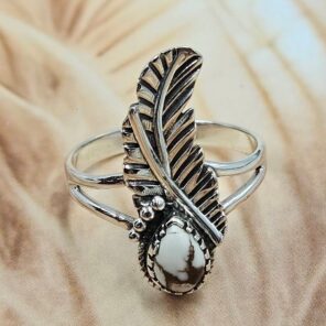 Wild Horse Jasper 925 Sterling Silver Ring (REXT172-5)