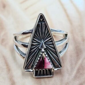 Red Rose Dahlia 925 Sterling Silver Ring (REXT172-6)