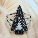White Buffalo Turquoise 925 Sterling Silver Ring (REXT172-10)