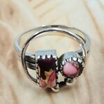 Red Rose Dahlia 925 Sterling Silver Ring (REXT172-18)