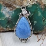 Blue Opal 925 1.75" Sterling Silver Pendant (REXT119-258)