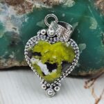 Lizardite 1.5" 925 Sterling Silver Pendant (REXT119-265)